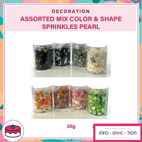 Mixed Pearl Sprinkle 30g