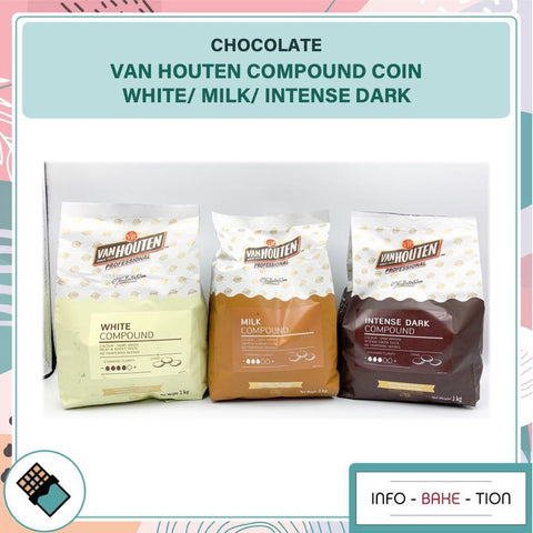 Van Houten Compound Coin White/ Milk/ Intense Dark 1kg