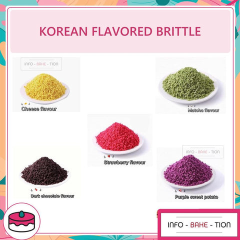 Korean Flavored Brittle Cheese/ Strawberry/ Chocolate/ Blueberry/ Purple Sweet Potato 200g