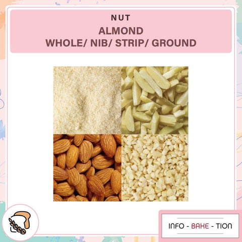 USA Imported Almond Whole/ Strip/ Ground [Badam] 250g/ 500g/ 1kg