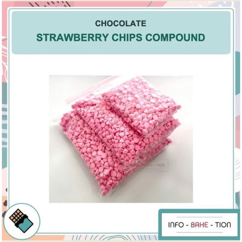 Strawberry Chocolate Chips Compound 100g / 250g / 500g