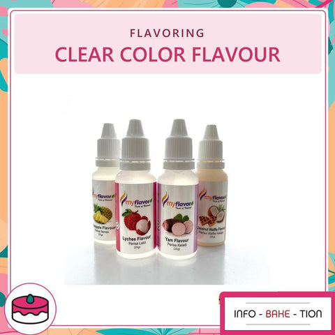 Myflavour Clear Color Flavouring Pineapple/ Lychee/ Yam/ Coconut Waffle 25g
