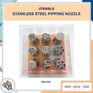 Stainless Steel Piping Nozzle 9pcs Set