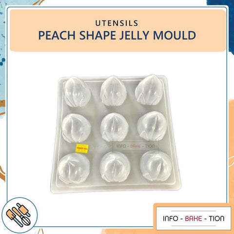 9 Cavity Peach Shape Jelly Mould