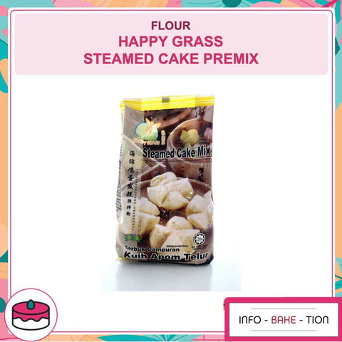 Happy Grass Steamed Cake Pre Mix Flour/ Tepung Kek Kukus 500g