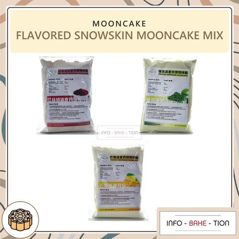 Mango/ Matcha/ Red Velvet Snowskin Mooncake Mix 500g