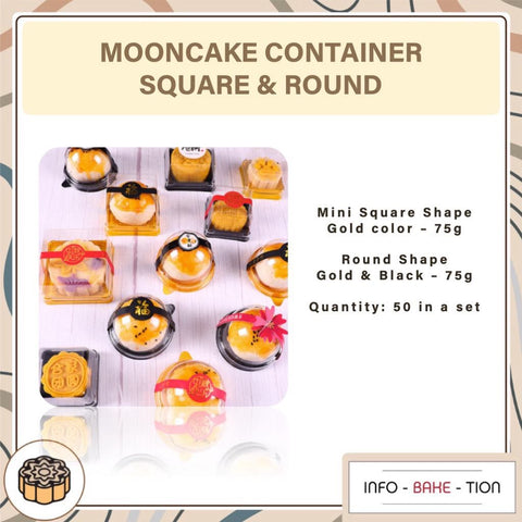 Dessert Mooncake Packaging Box / Round and Square (50/set)