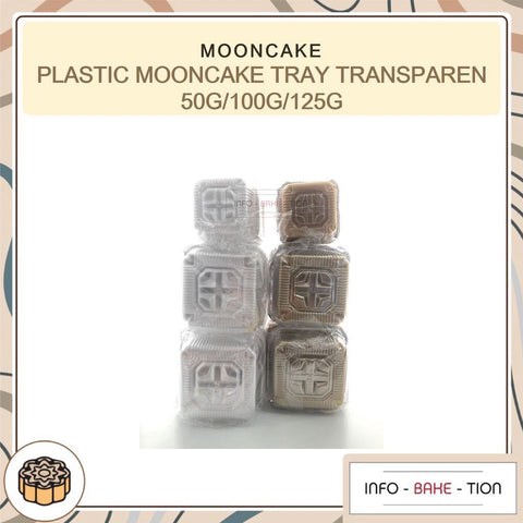 Plastic Mooncake Tray Transparent 50g / 100g / 125g