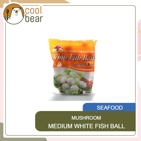 [Best Choice] Mushroom Medium White Fish Ball 500g