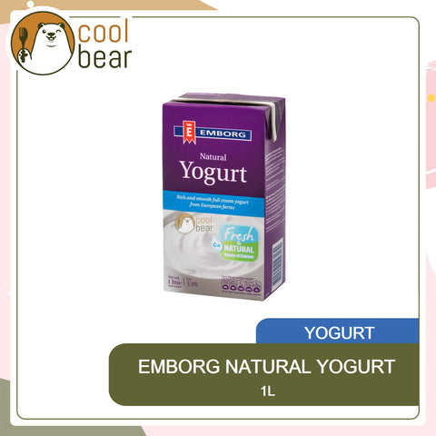 Emborg Natural Yogurt 1L